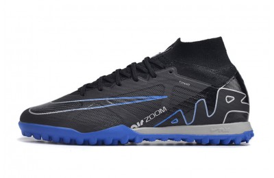 Nike Zoom Mercurial Superfly 9 Elite TF Turf - Black/Royal Blue