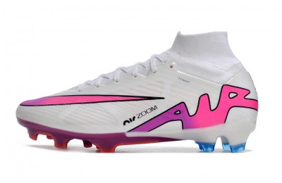 Nike Zoom Mercurial Superfly 9 Flash Crimson Elite FG - White/Pink/Blue
