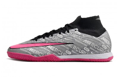 Nike Zoom Mercurial Superfly 9 IC Indoor XXV - Metallic Silver/Hyper Pink/Black