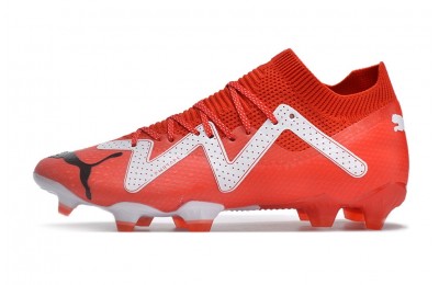 Puma Future Ultimate FG/AG Soccer Cleats - Red/White/Black