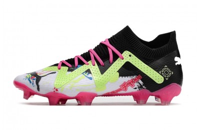 Puma Future Ultimate x PowerCat Tokyo FG - White/Pink/Volt