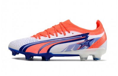 Puma Ultra Ultimate Christian Pulisic FG/AG - White/Blazing Blue/Sunblaze
