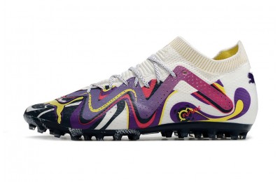 Puma Future Ultimate MG Creativity Pack - White/Violet/Yellow
