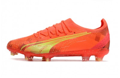 Puma Ultra Ultimate FG/AG 'Fearless' - Red/Fizzy Light/Puma Black