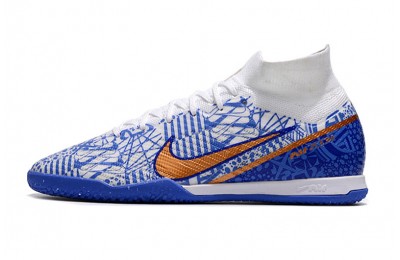 Nike Air Zoom Mercurial Superfly 9 Elite IC CR7 - Blue/White/Gold