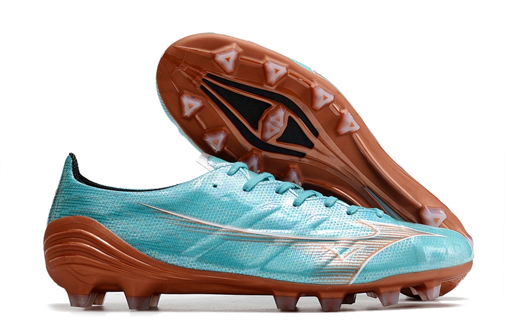 Mizuno Alpha Made in Japan FG Azure Blue - Blue Curacao/White