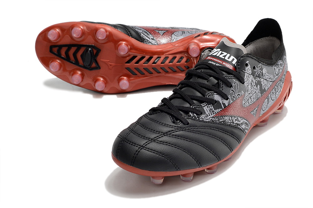 Mizuno Morelia Neo III Beta x SR4 Japan FG Black Red