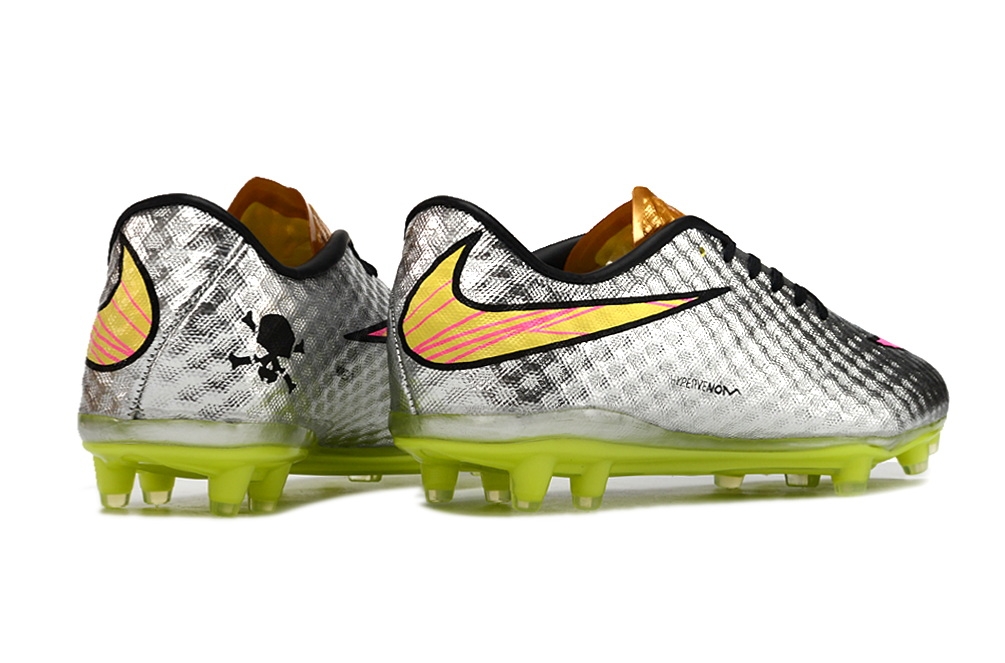 silver neymar cleats