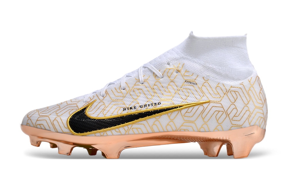 nike soccer cleats white and gold
