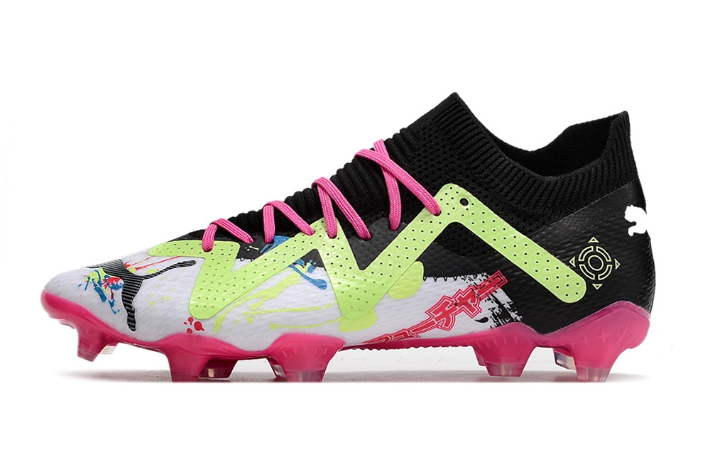 Puma Future Ultimate x PowerCat Tokyo FG - White/Pink/Volt